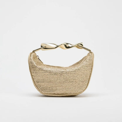 Bolsa Meia-Lua Riviera Summer Weave