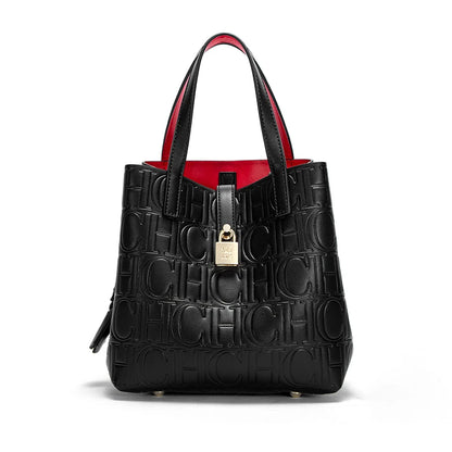 Bolsa Feminina Clássica Retro 2025 - Couro Sintético PU | Estampa Letter | Grande Capacidade