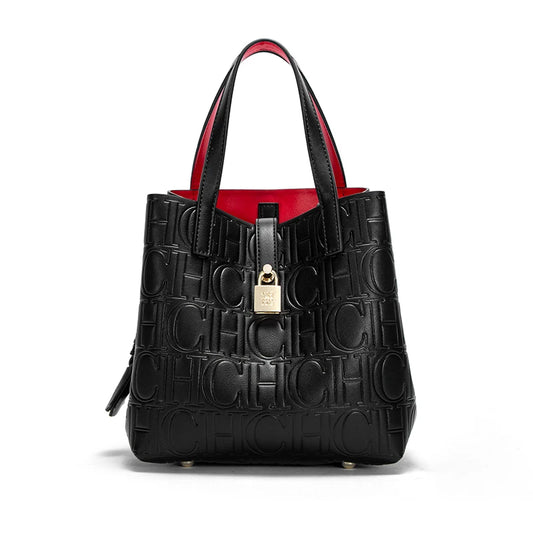 Bolsa Feminina Clássica Retro 2025 - Couro Sintético PU | Estampa Letter | Grande Capacidade