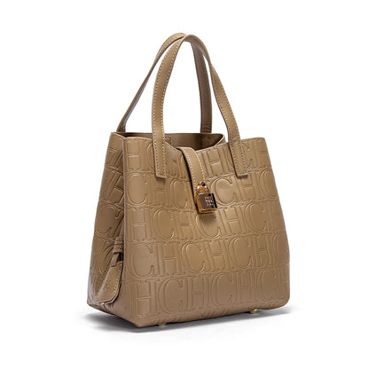 Bolsa Feminina Clássica Retro 2025 - Couro Sintético PU | Estampa Letter | Grande Capacidade