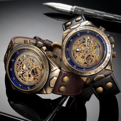 Relógio Steampunk Eclipse Retro Mechanik™ Mecânico Automático