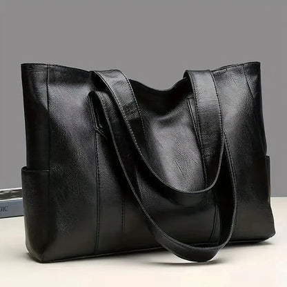 Vintage Majestic - Bolsa Tote Retrô em PU Vegano