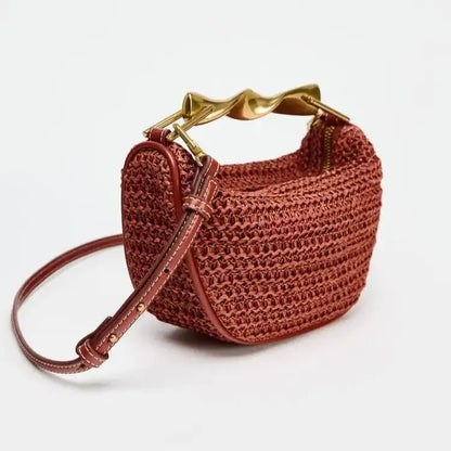 Bolsa Meia-Lua Riviera Summer Weave