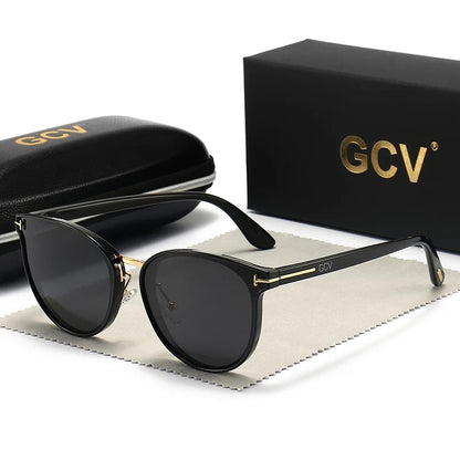 Óculos Lady Cat Eye 2025 – Polarizados, Luxo Ultralight