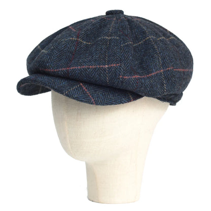 Chapéu de Inverno Elegante em Lã Herringbone - Estilo Retrô Unissex