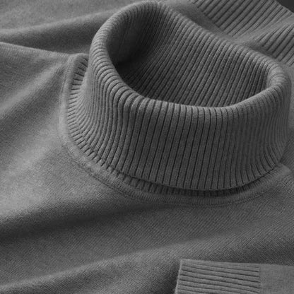 Blusa Masculina Premium em Tricô - Gola Alta | Acrílico e Poliéster