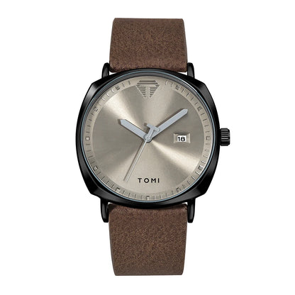 Relógio Minimalista Masculino TOMI – Design Moderno com Calendário