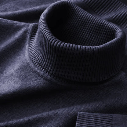 Blusa Masculina Premium em Tricô - Gola Alta | Acrílico e Poliéster