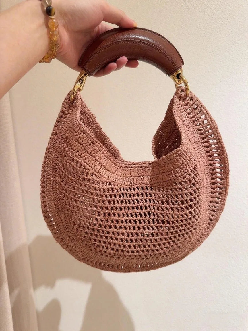 Lunara Essence – Bolsa Hobo Feminina de Luxo em Formato Crescente