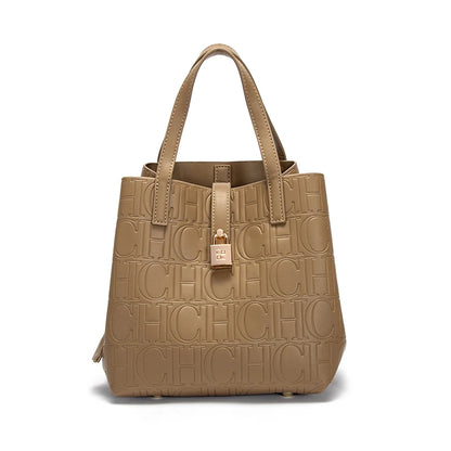 Bolsa Feminina Clássica Retro 2025 - Couro Sintético PU | Estampa Letter | Grande Capacidade