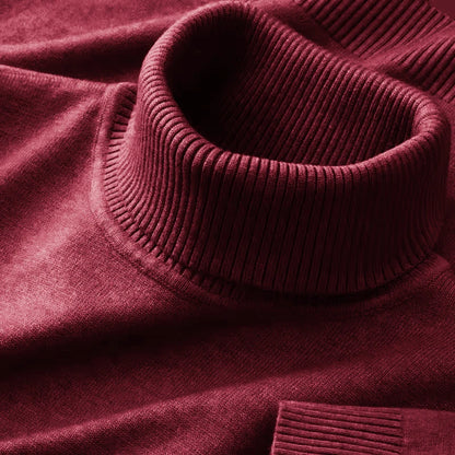 Blusa Masculina Premium em Tricô - Gola Alta | Acrílico e Poliéster