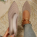 Sapato Feminino Elegance 2024 - Bico Fino em Malha Respirável, Slip-on Office e Casual
