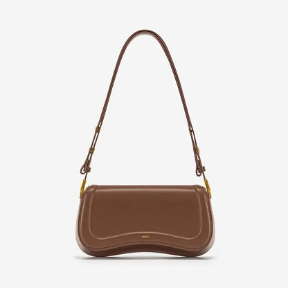 Vérone Élitaire – Bolsa de Ombro Retrô em Couro Estruturado