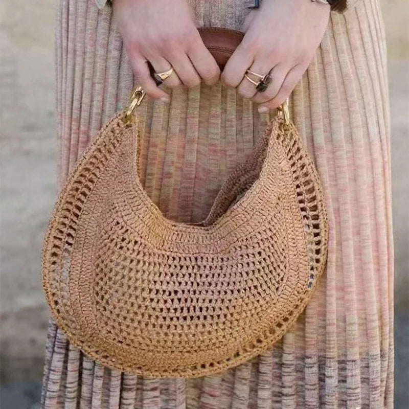 Lunara Essence – Bolsa Hobo Feminina de Luxo em Formato Crescente