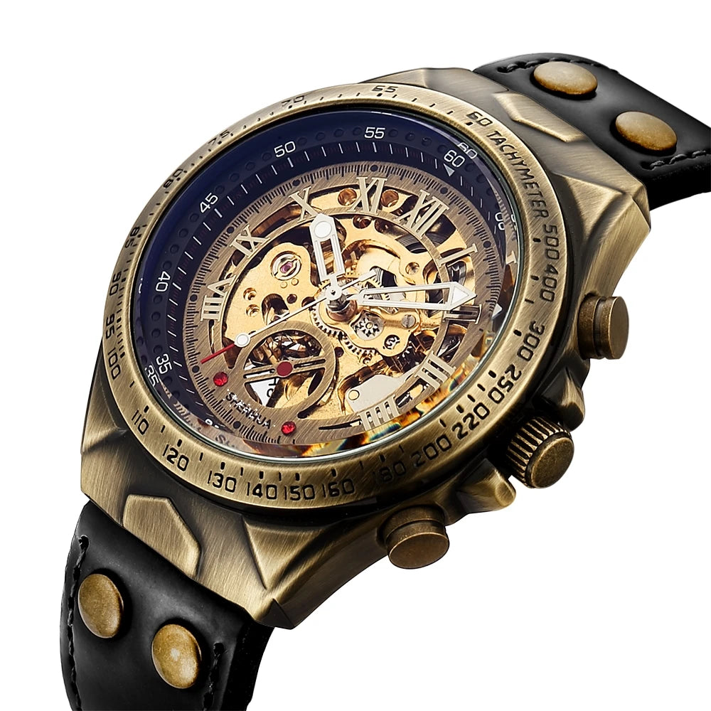 Relógio Steampunk Eclipse Retro Mechanik™ Mecânico Automático