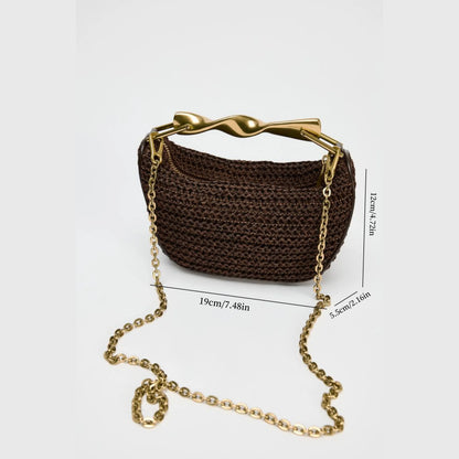 Bolsa Meia-Lua Riviera Summer Weave