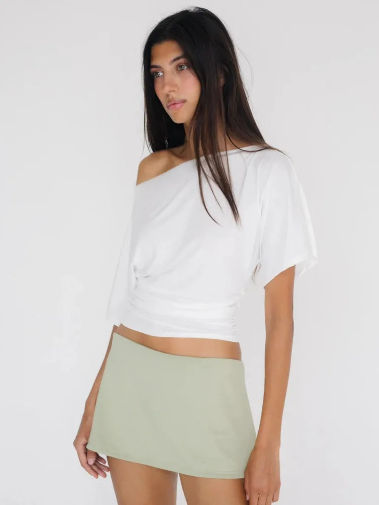 Luné Oblique – Blusa Feminina Slim Fit em Malha Premium