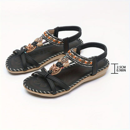 Sandália Feminina Elegante com Strass - Conforto e Brilho para o Verão