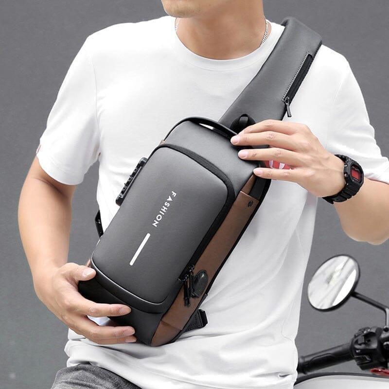 Mochila Anti-Furto com Senha USB Slim Bag - Ofertaplus Store