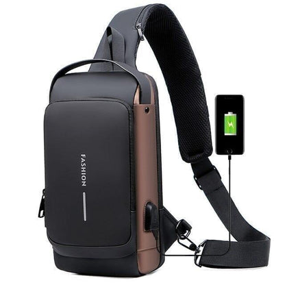 Mochila Anti-Furto com Senha USB Slim Bag - Ofertaplus Store