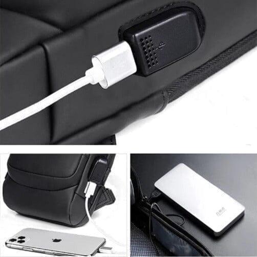 Mochila Anti-Furto com Senha USB Slim Bag - Ofertaplus Store