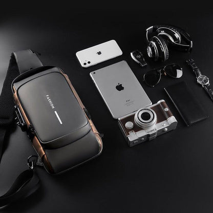 Mochila Anti-Furto com Senha USB Slim Bag - Ofertaplus Store