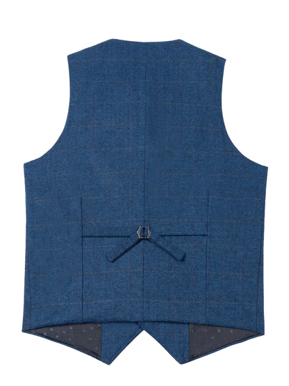 Colete Social em Tweed Herringbone - Slim Fit Premium para Casamentos e Eventos