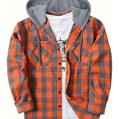 Camisa Masculina com Capuz em Xadrez - Conforto e Estilo para o Dia a Dia